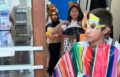  student in heritage program costume